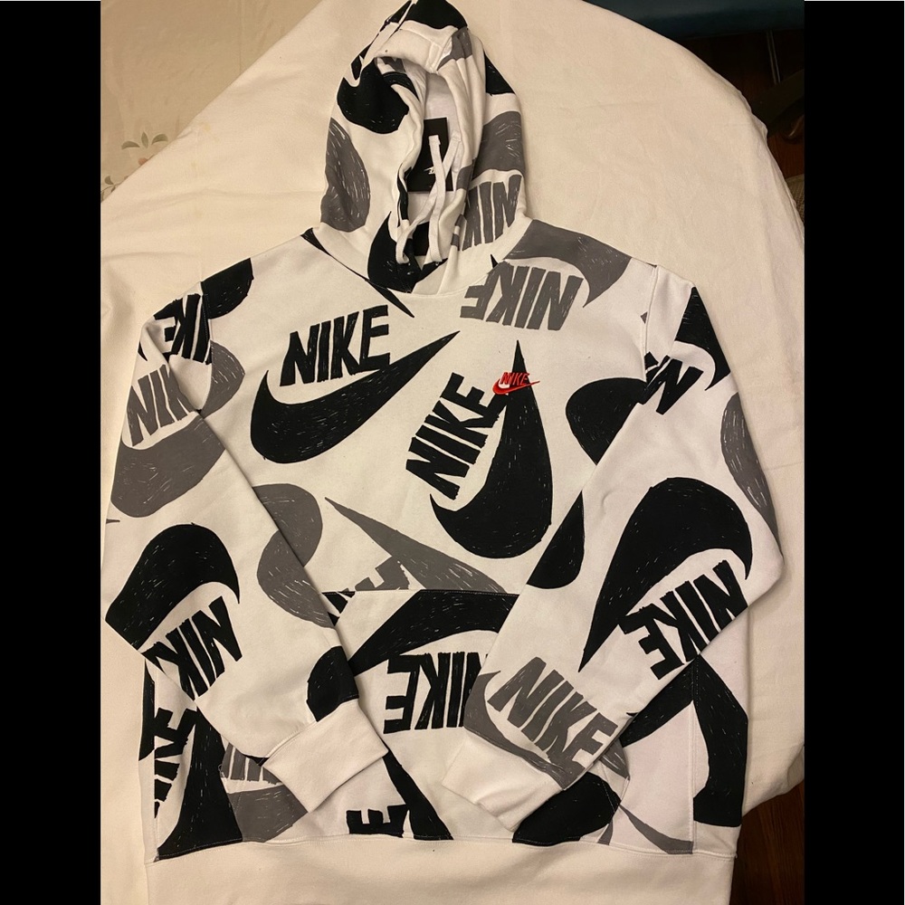 Nike Marker Logo Hoody White Sz XL